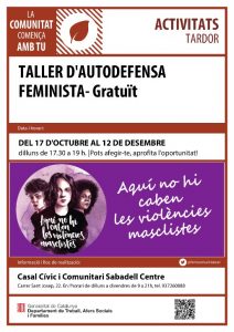 Taller de autodefensa feminista en Sabadell
